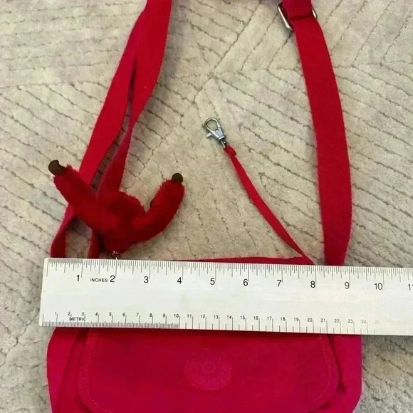 Bright pink Kipling crossbody small - Picture 6 of 9